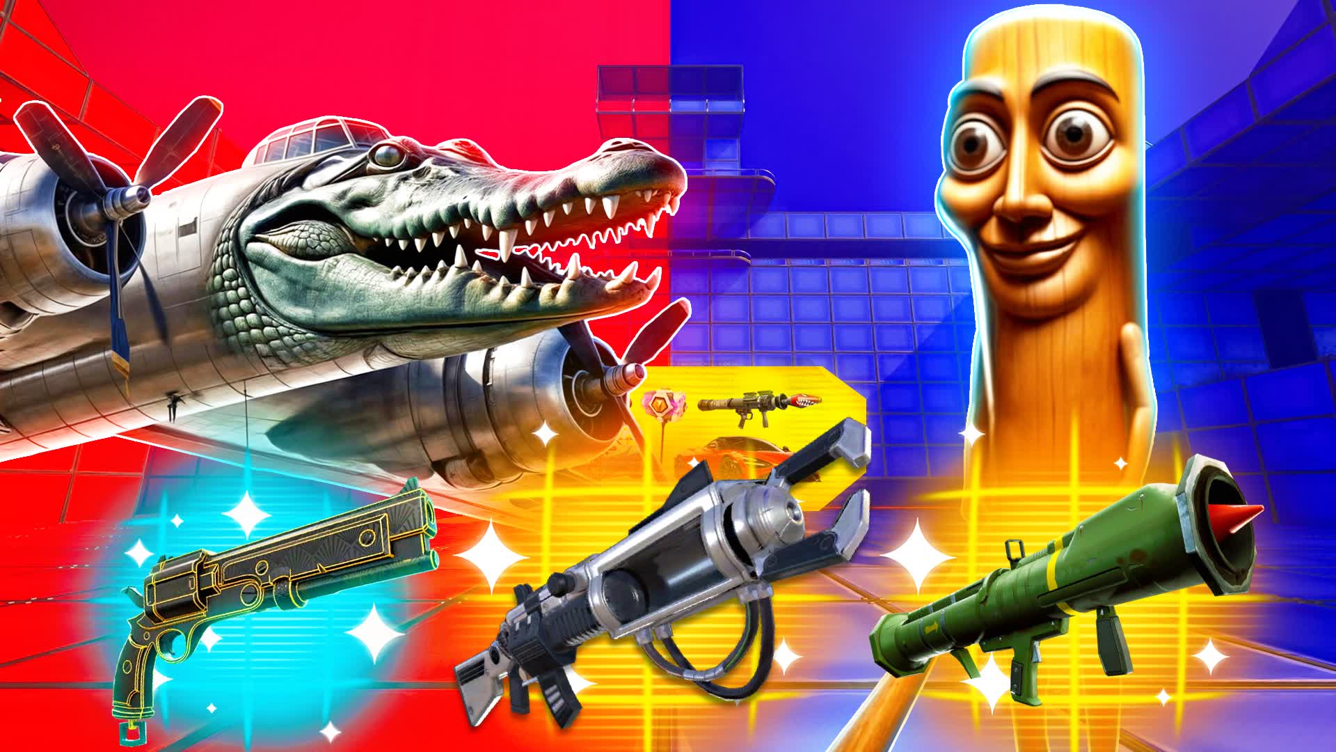 BRAINROT RED VS BLUE — Fortnite Creative map