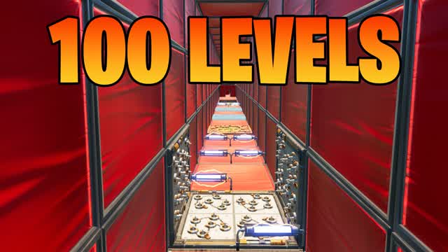 ⭐100 LEVELS DEATHRUN⭐ — Fortnite Creative map cover art