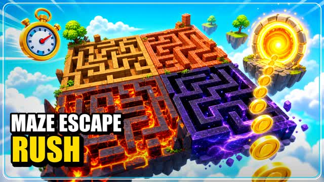 Maze Escape: Rush — Fortnite Creative map cover art