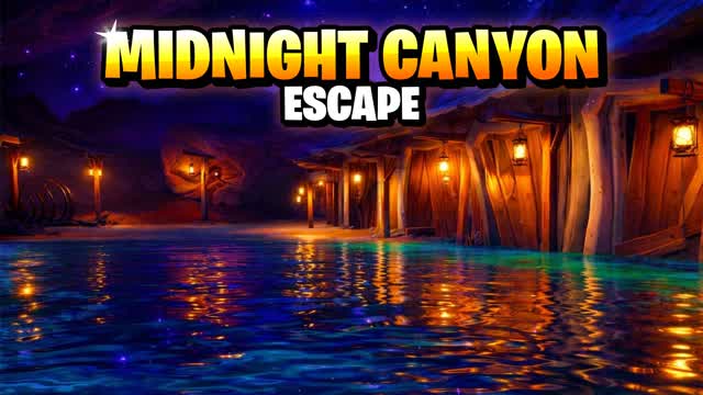 Midnight Canyon Escape Map — Fortnite Creative map cover art