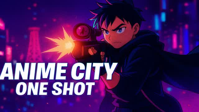 ANIME CITY ONE SHOT MINIGAME — Fortnite Creative map cover art