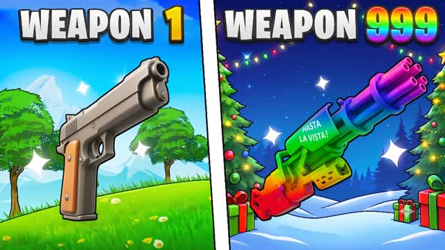 ❄️ CHRISTMAS ONE SHOT 🎯 GUN GAME 🔫 — Fortnite Creative map