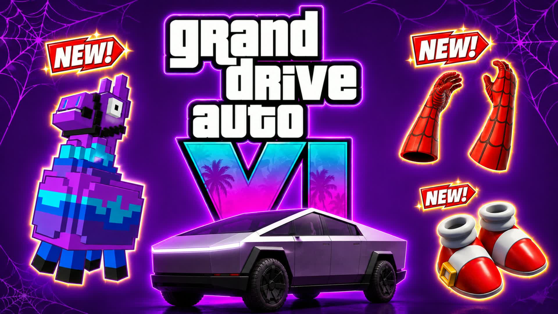 SPIDER 6 GRAND DRIVE AUTO VI!![] — Fortnite Creative map