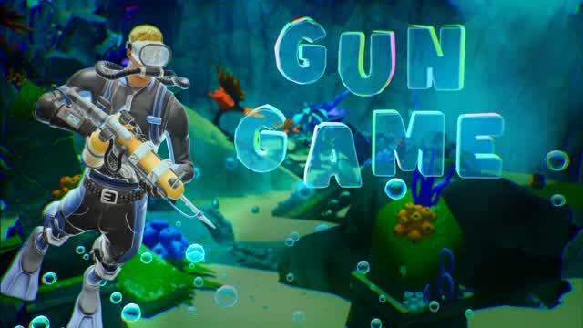 Underwater Gun Game — Fortnite Creative map cover art