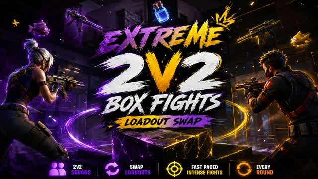 Extreme 2v2 Box Fights - Loadout Swap — Fortnite Creative map