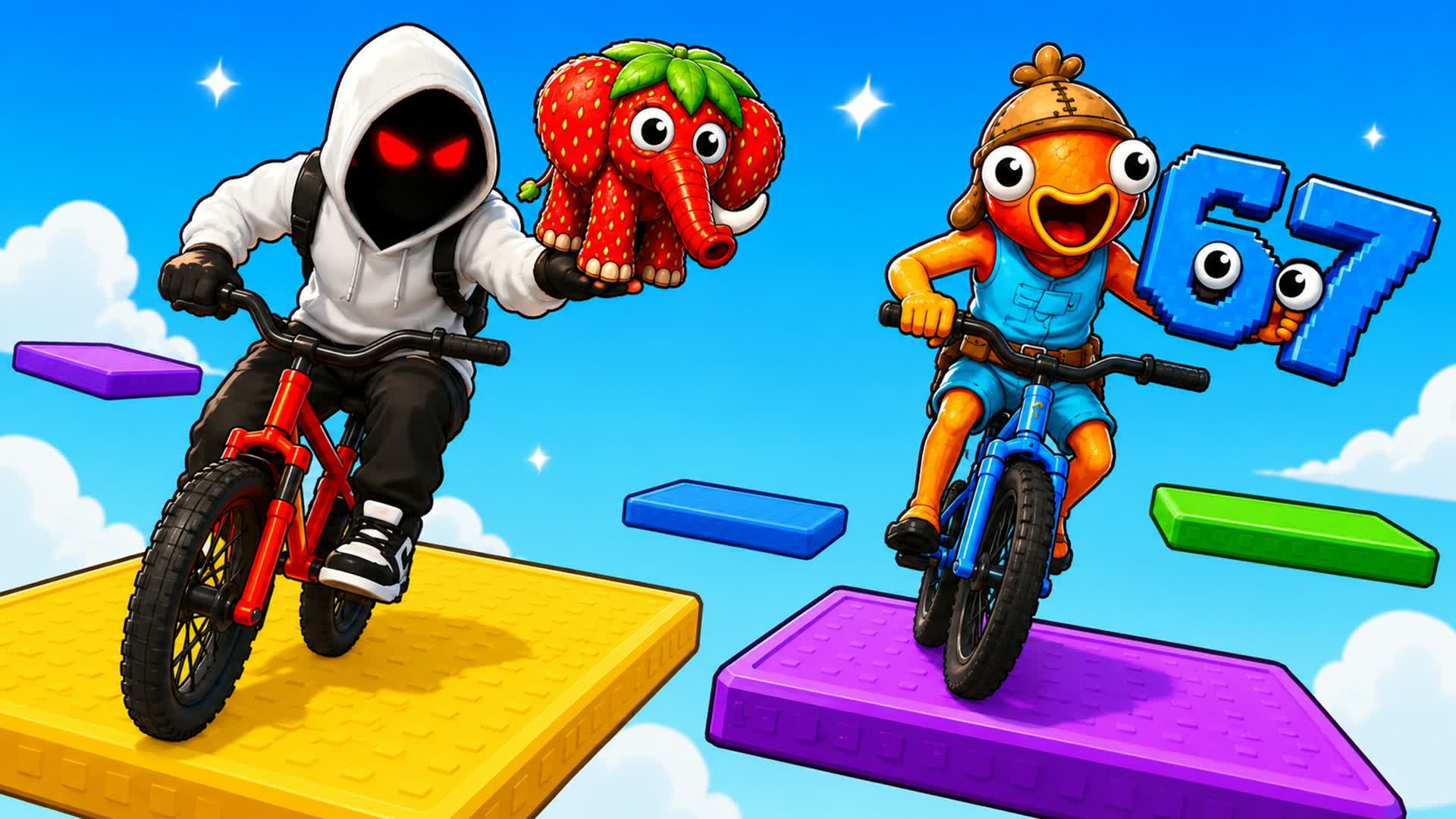 Bicycle Parkour For Brainrot — Fortnite Creative map