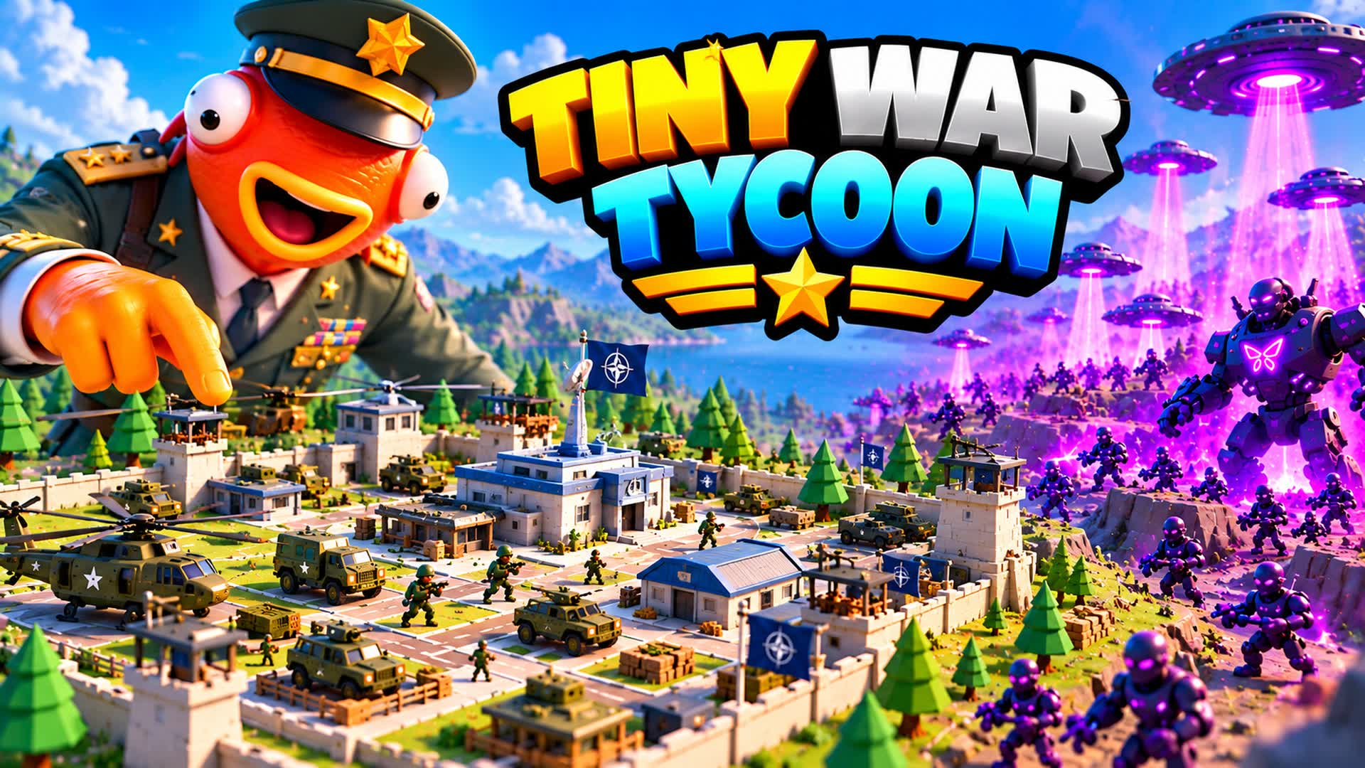 TINY WAR TYCOON — Fortnite Creative map