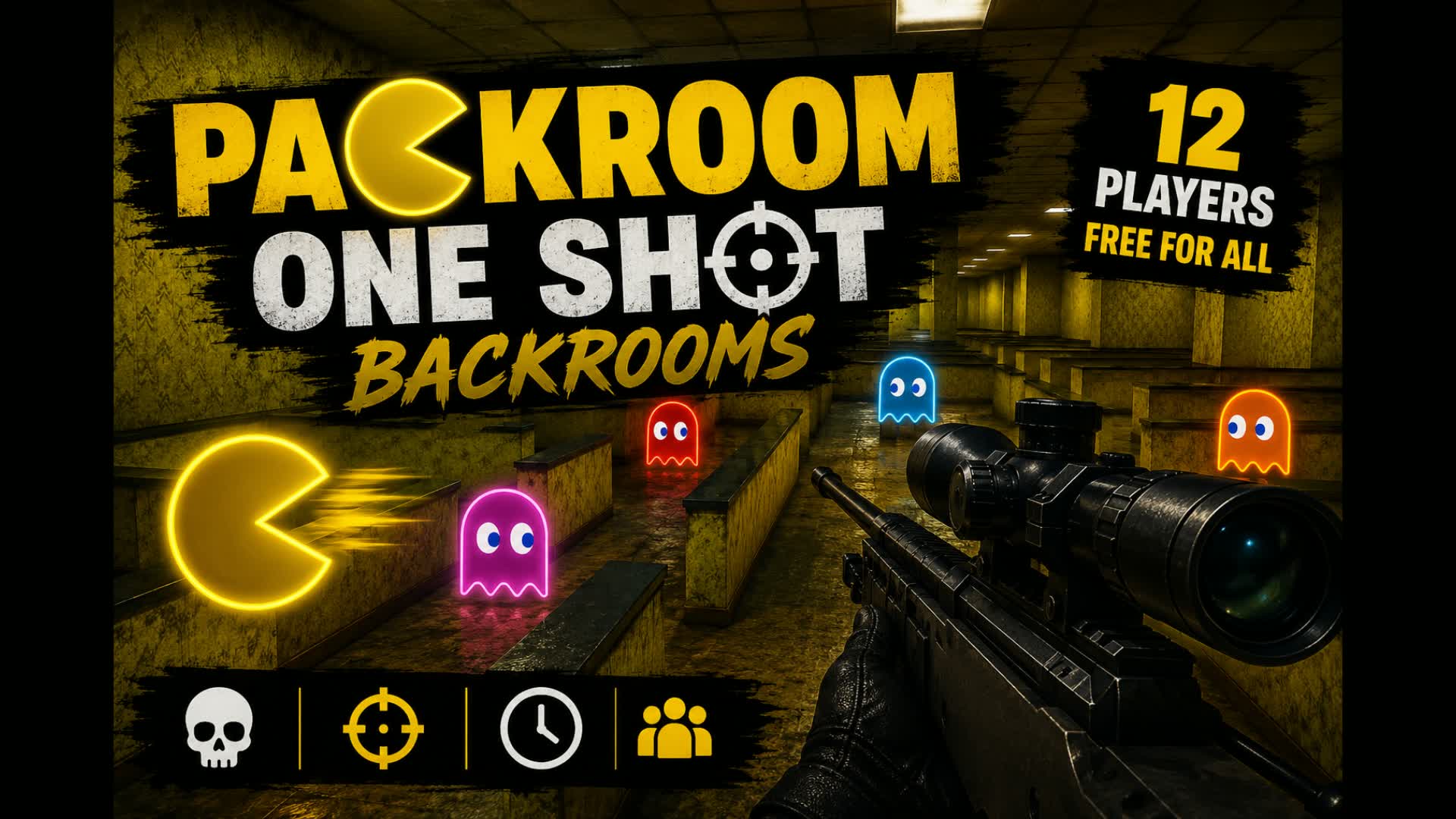 PACKROOM GUN GAME — Fortnite Creative map