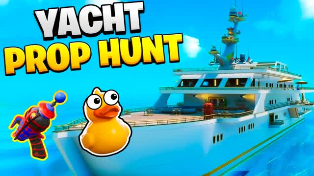 THE YACHT PROP HUNT ⭐ — Fortnite Creative map cover art