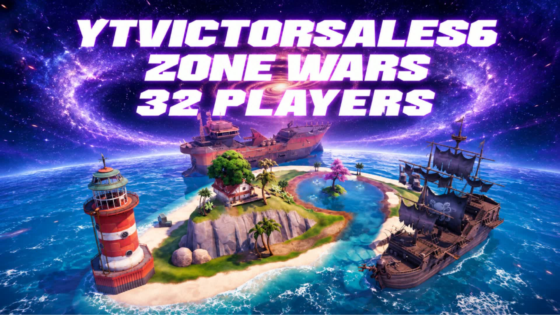 YTVICTORSALES6 ZONE WARS 32 PLAYERS — Fortnite Creative map
