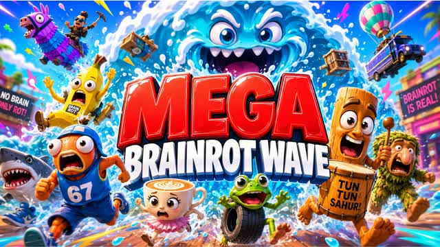 Mega Brainrot Wave — Fortnite Creative map