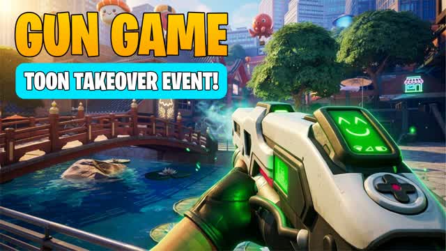 Gun Game: Waterfront Wipeout — Fortnite Creative map cover art