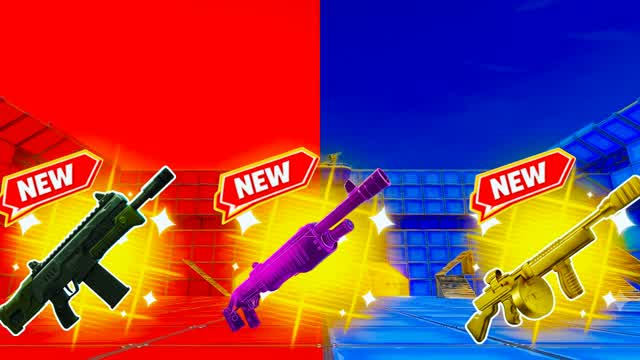 UNC CRAZY ROUGE VS BLEU Battle🔴🔵 — Fortnite Creative map cover art