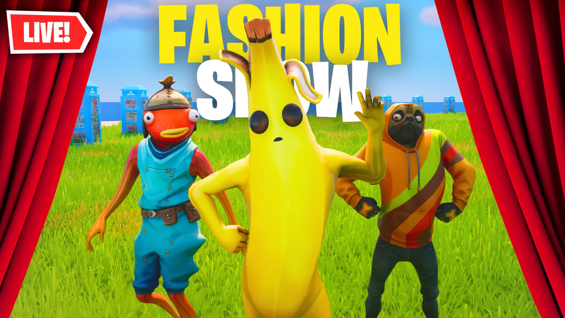 Fashion Show 60 Player Circle ⭕ — Fortnite Creative map