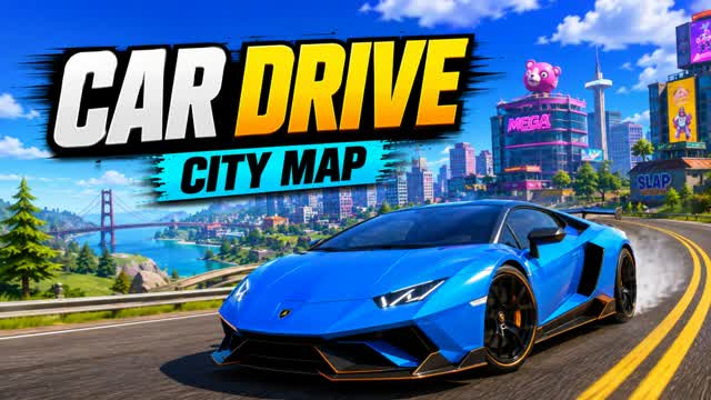CITY CAR DRIVE🚗 — Fortnite Creative map