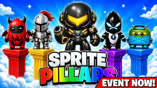 Lucky Sprite Pillars — Fortnite Creative map cover art