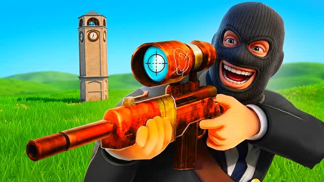 SNIPER VS RUNNERS MOBILE THIEFS — Fortnite Creative map cover art