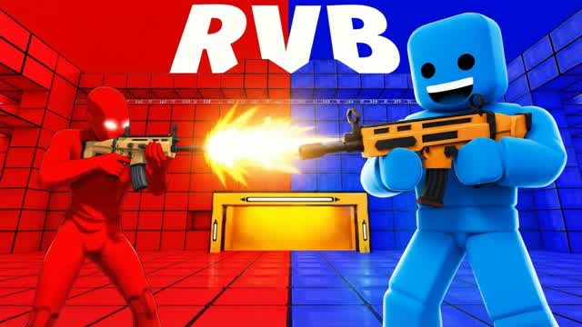 RED VS BLUE HOT ALIEN — Fortnite Creative map cover art