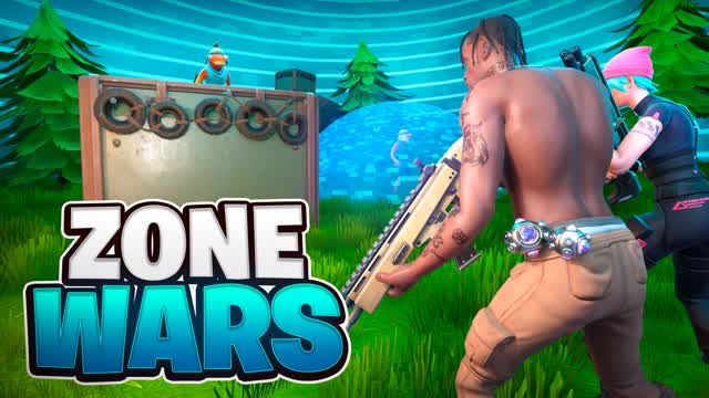ZONE WARS ZERO BUILD 🎯 TUKAII — Fortnite Creative map cover art
