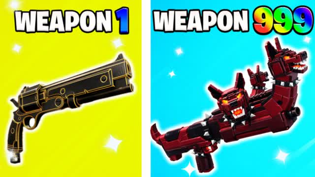 GUNGAME FASHION SHOW PVP ROGUELIKE — Fortnite Creative map cover art