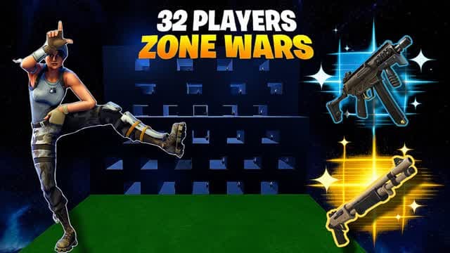 32 PLAYERS ZONE WARS BARAUNA — Fortnite Creative map