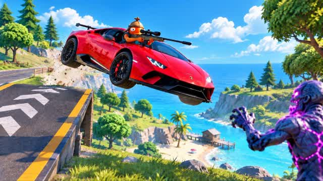 SUPER CRAZY DRIVE — Fortnite Creative map
