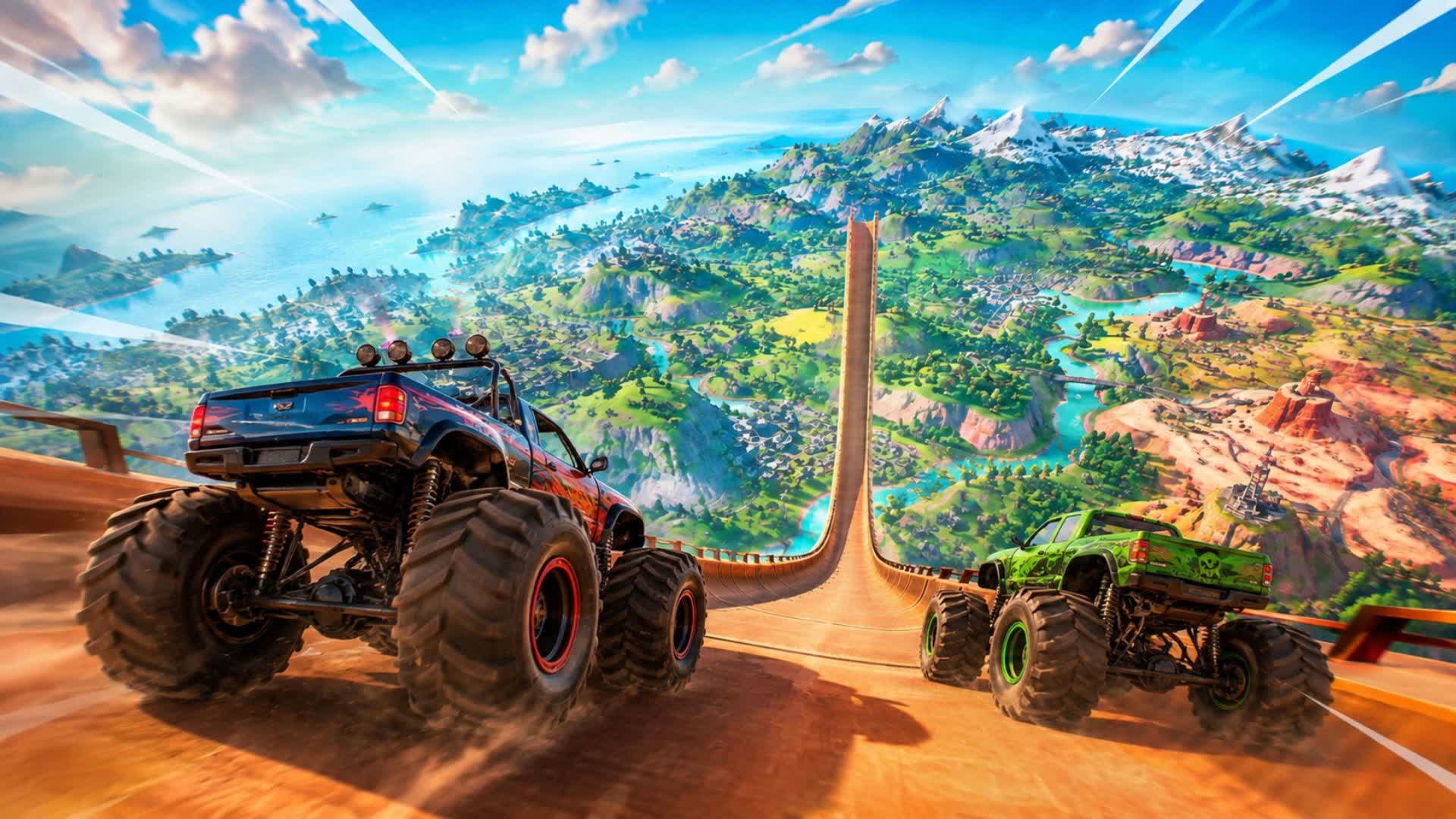CAR GAME - MEGA RAMP - WEAPONS — Fortnite Creative map