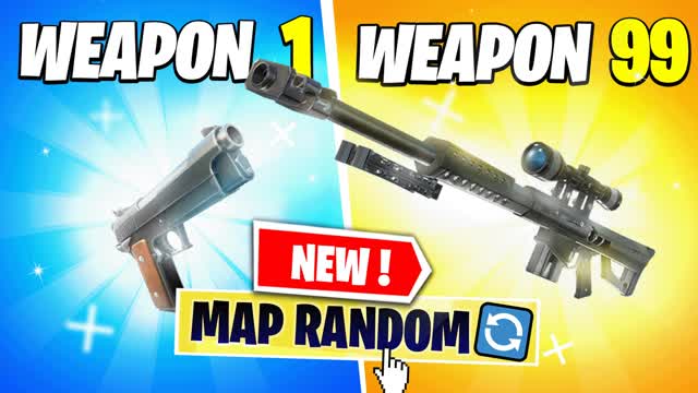 GUN GAME🔫🎯 6 MAPS🔁 — Fortnite Creative map