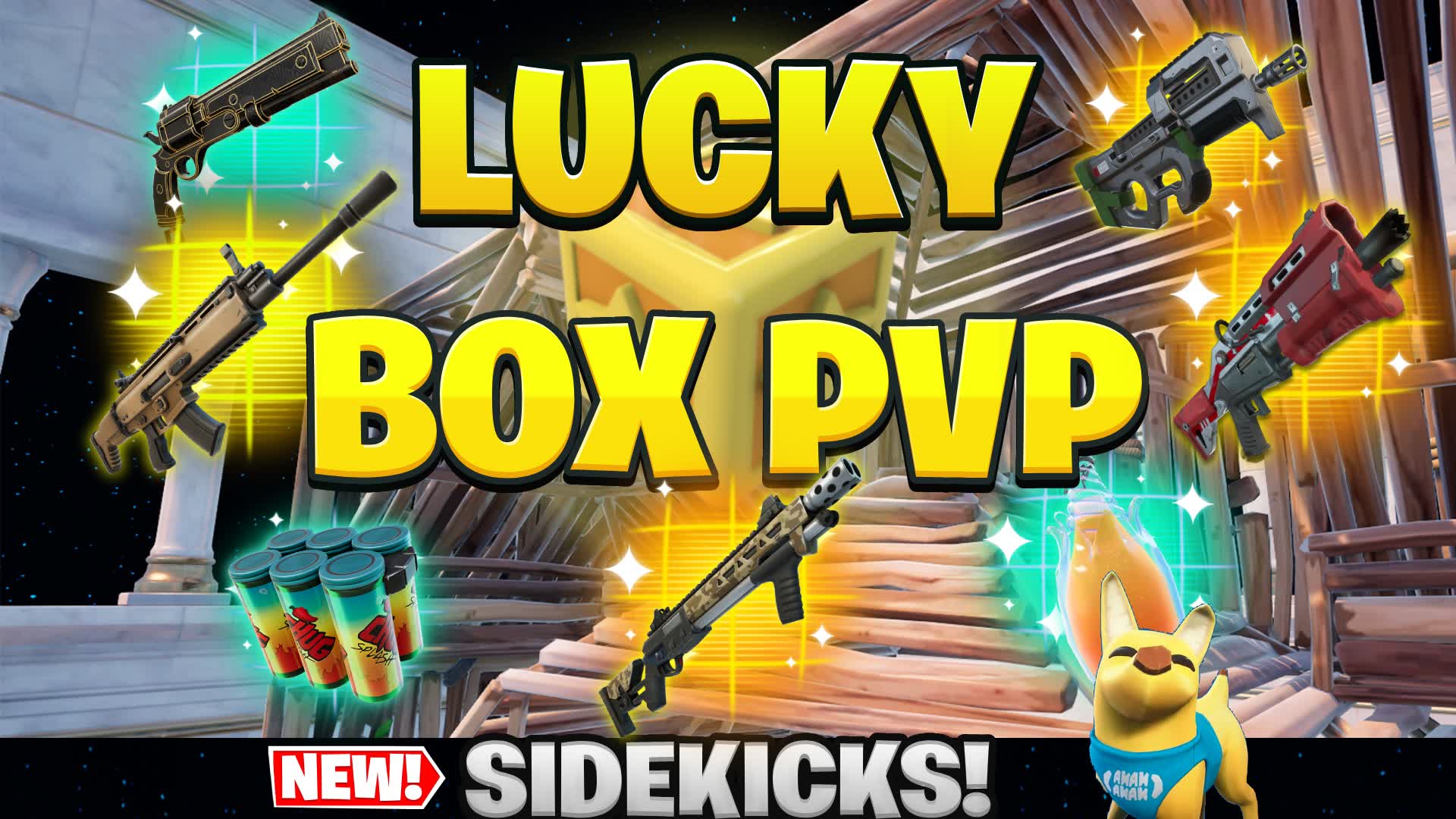 📦 LUCKY BOX PVP 40 PLAYERS ⚔️BOX FIGHTS — Fortnite Creative map