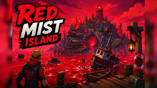 Red Mist Lake Battles — Fortnite Creative map cover art
