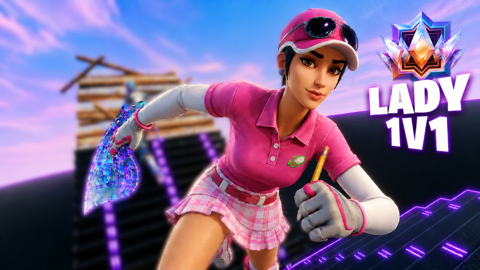 LADY 1V1 BUILD FIGHT! [RANKED] — Fortnite Creative map
