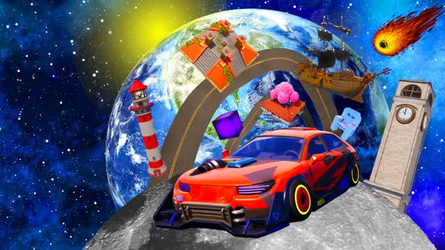 🏍️ DRIVING UP ! 🚗 — Fortnite Creative map cover art