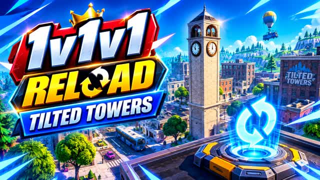 ⚡ 1v1v1 RELOAD TILTED TOWER ⚡ — Fortnite Creative map