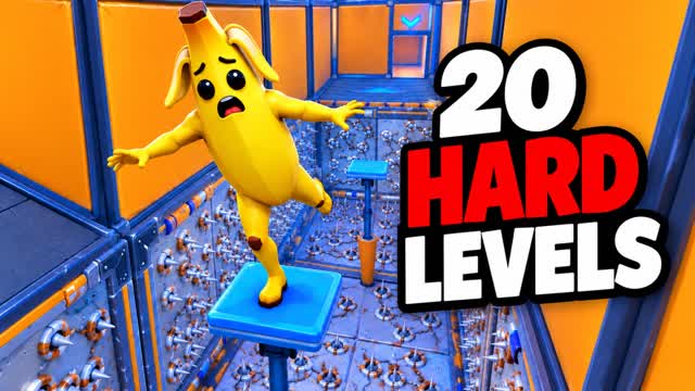 20 Hard DeathRun Levels — Fortnite Creative map
