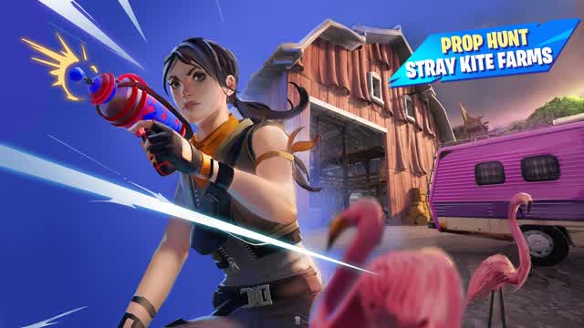 Prop Hunt - Stray Kite Farm — Fortnite Creative map cover art