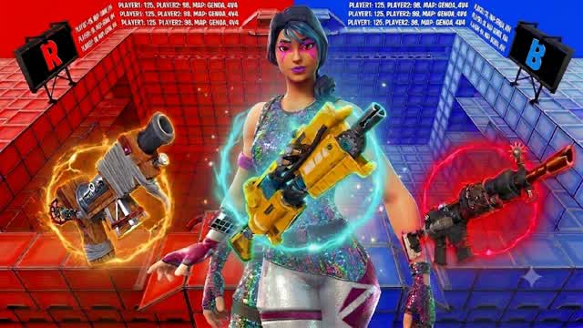 CRAZY NEW RED VS BLUE 🔴🔵67 — Fortnite Creative map