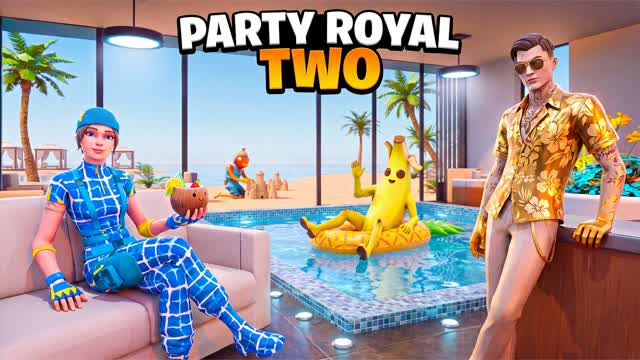 PARTY ROYAL TWO 🏖️ — Fortnite Creative map cover art