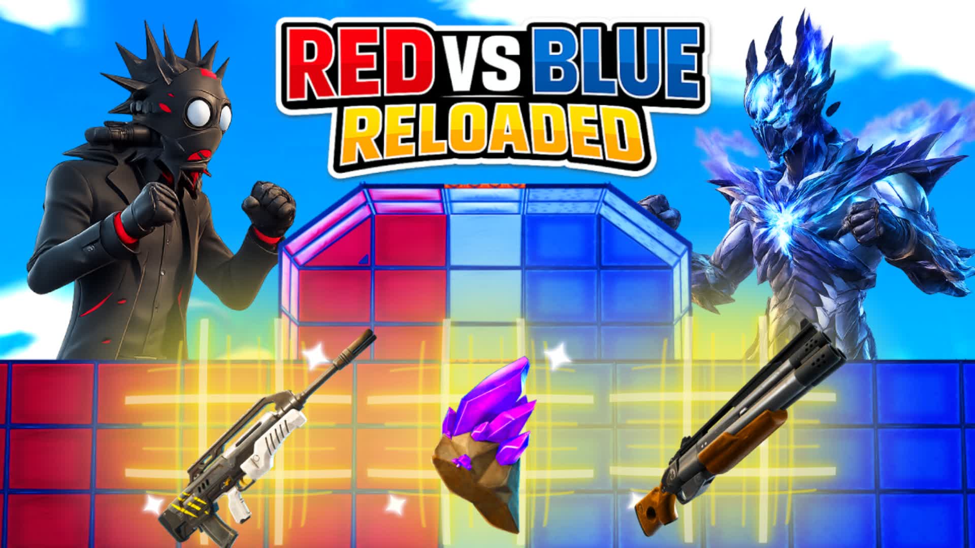RED VS BLUE RELOADED 🔴🔵 — Fortnite Creative map