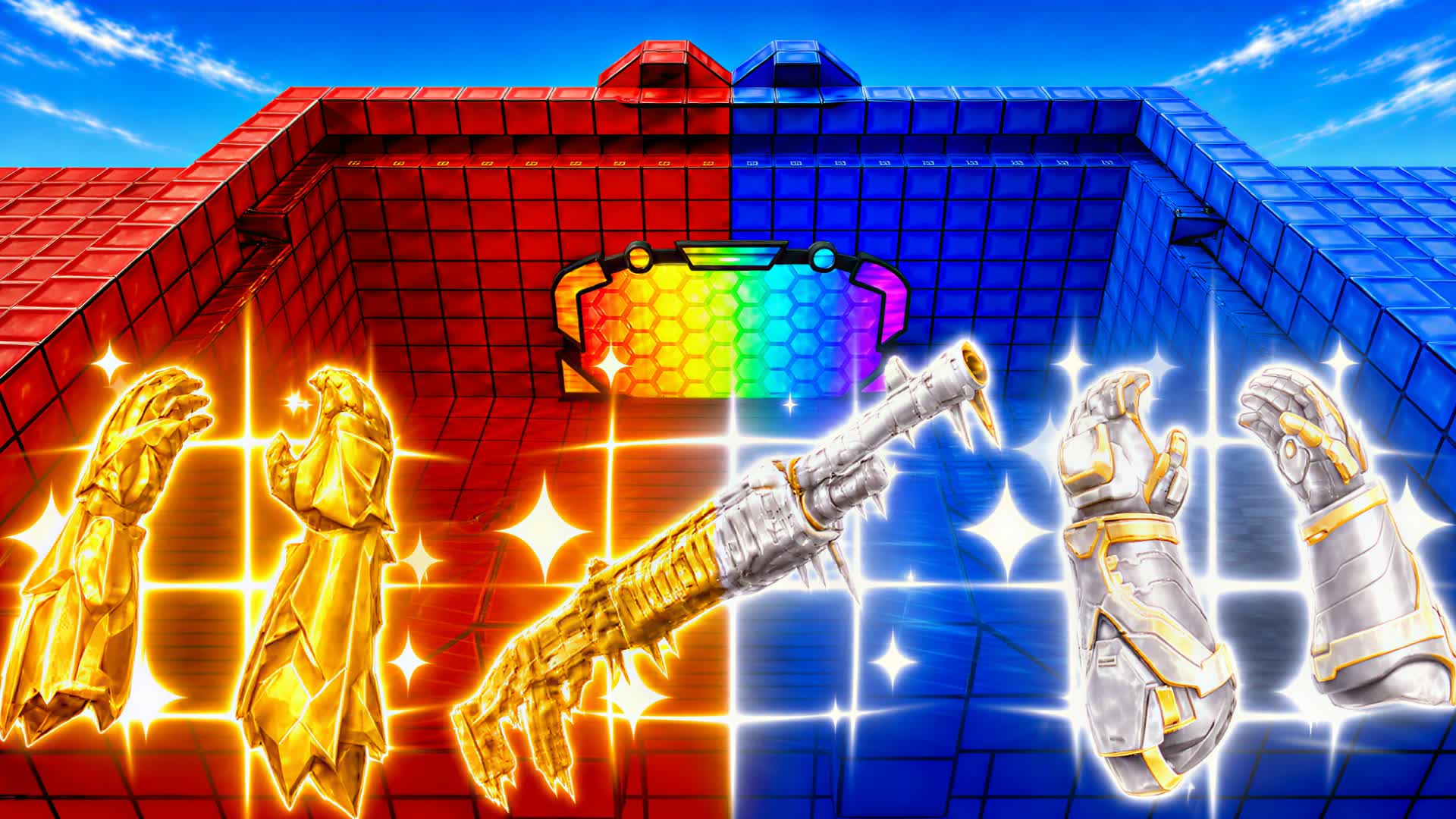 RED VS BLUE 🔴🔵 RVB COLORFUL FUN — Fortnite Creative map