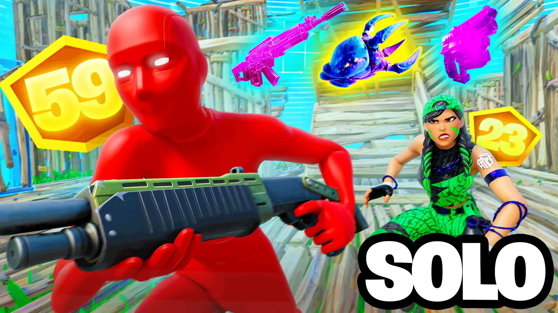 EVERY GUN ZONE WARS [SOLO ENDGAME] — Fortnite Creative map
