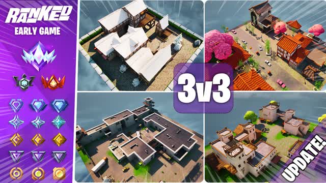 3v3 Early Game Ranked — Fortnite Creative map cover art