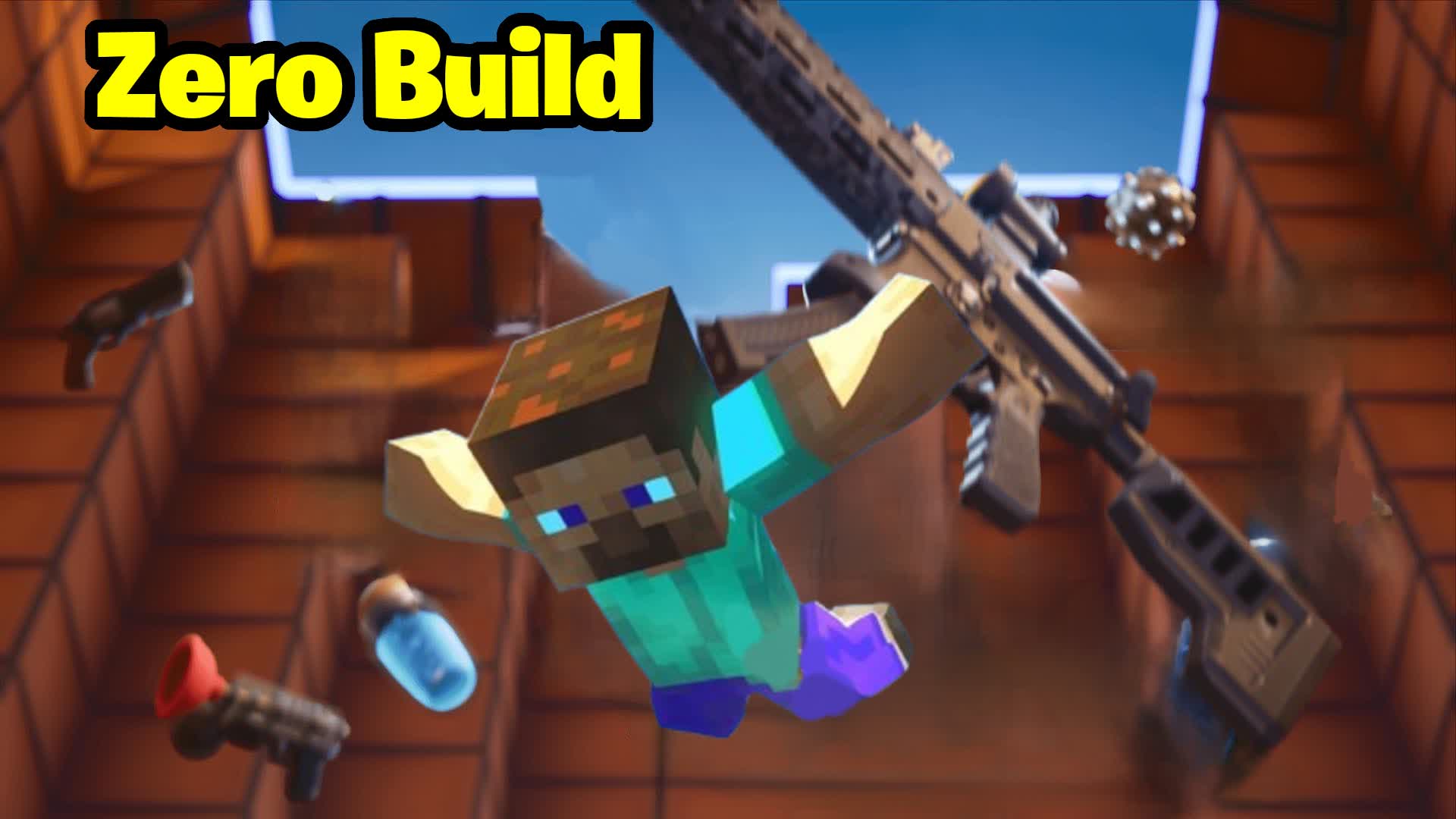 Mincraft The Pit Zero Build Free For All — Fortnite Creative map