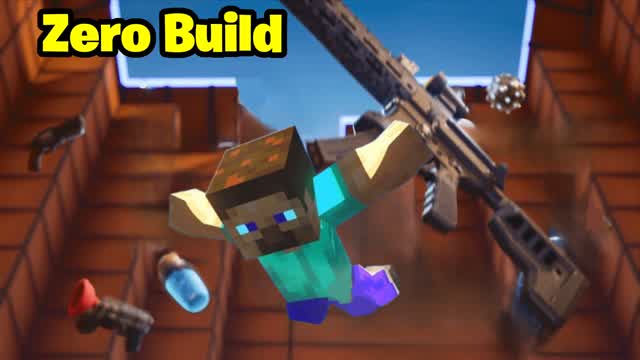 Mincraft The Pit Zero Build Free For All — Fortnite Creative map cover art
