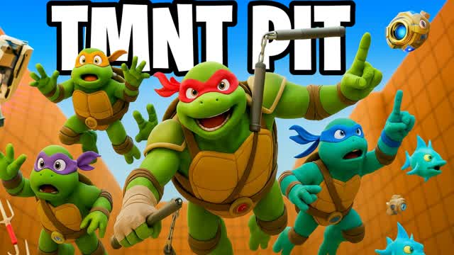 TMNT PIT - FREE FOR ALL — Fortnite Creative map cover art