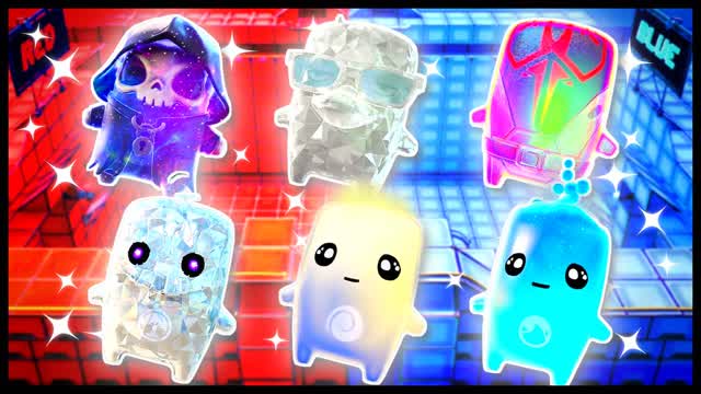 RED VS BLUE TURBO GRID 🔴🔵 — Fortnite Creative map cover art