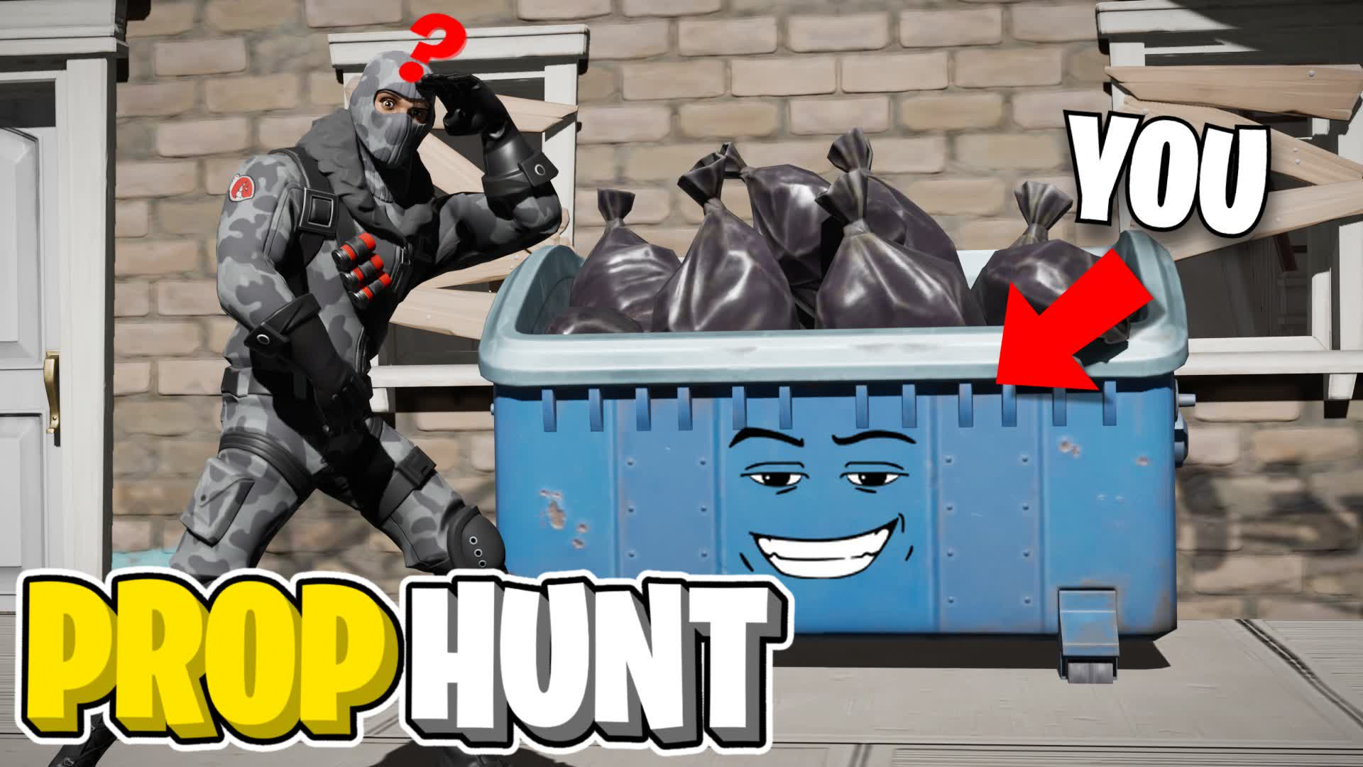 HIDE OR DIE - PROP HUNT — Fortnite Creative map