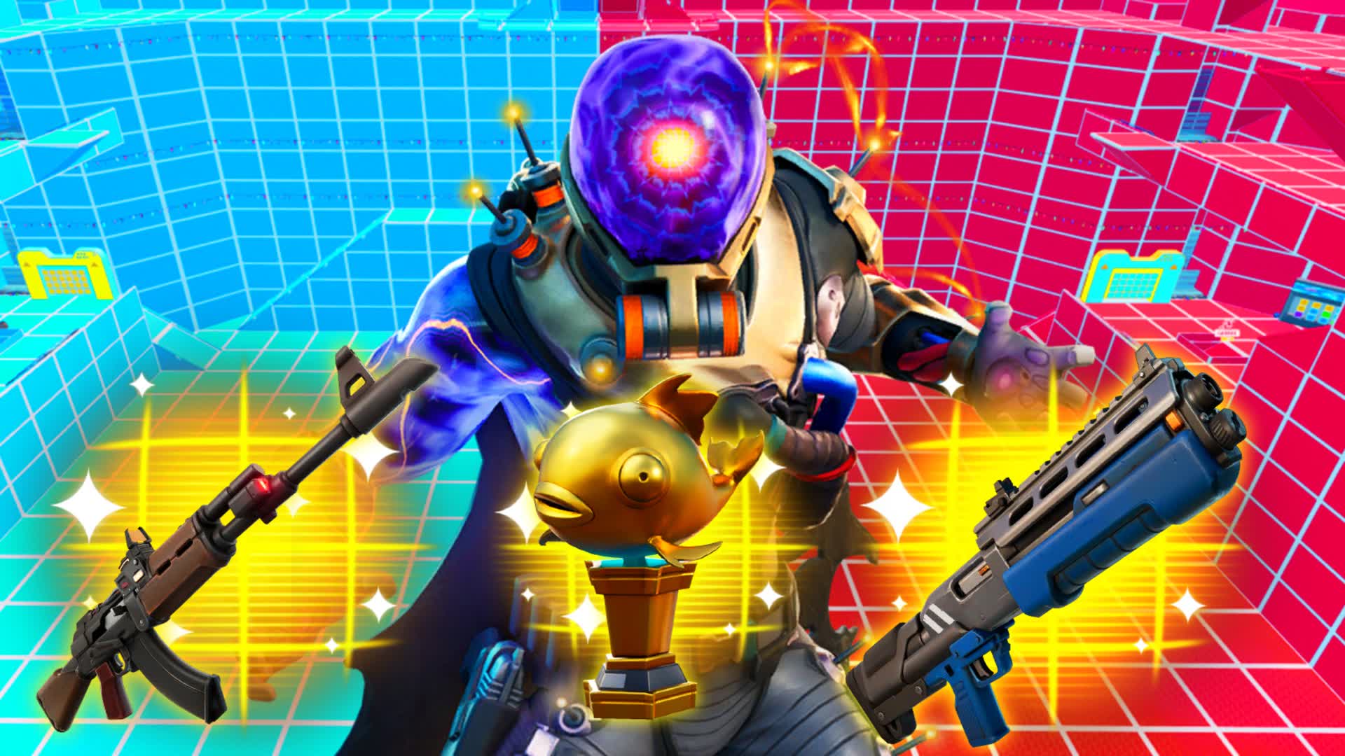 RED VS BLUE 🔴🔵 GOOOOL — Fortnite Creative map