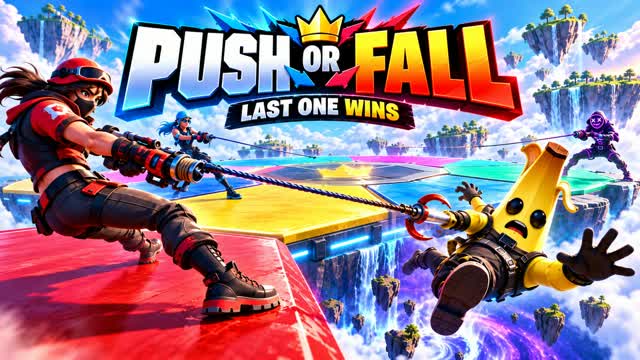 🔥 PUSH BATTLE 💥 LAST ONE WINS! — Fortnite Creative map