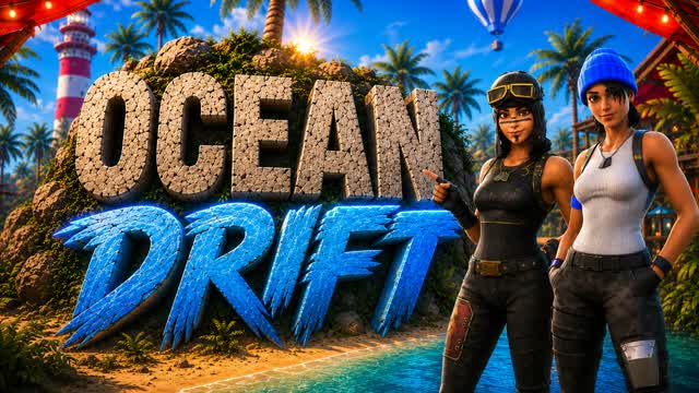FRESH OCEAN DRIFT — Fortnite Creative map cover art