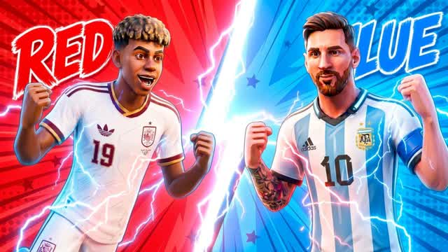RED VS BLUE NATIONS LEAGUE🌎 — Fortnite Creative map cover art